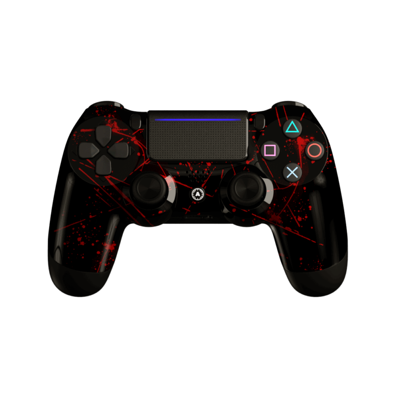 Aim Red Splattern PS4 Controller