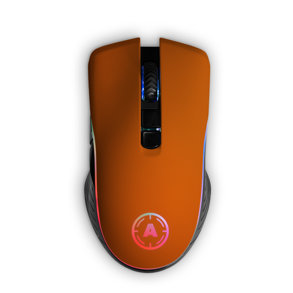 Aim Orange Matt RGB Mouse