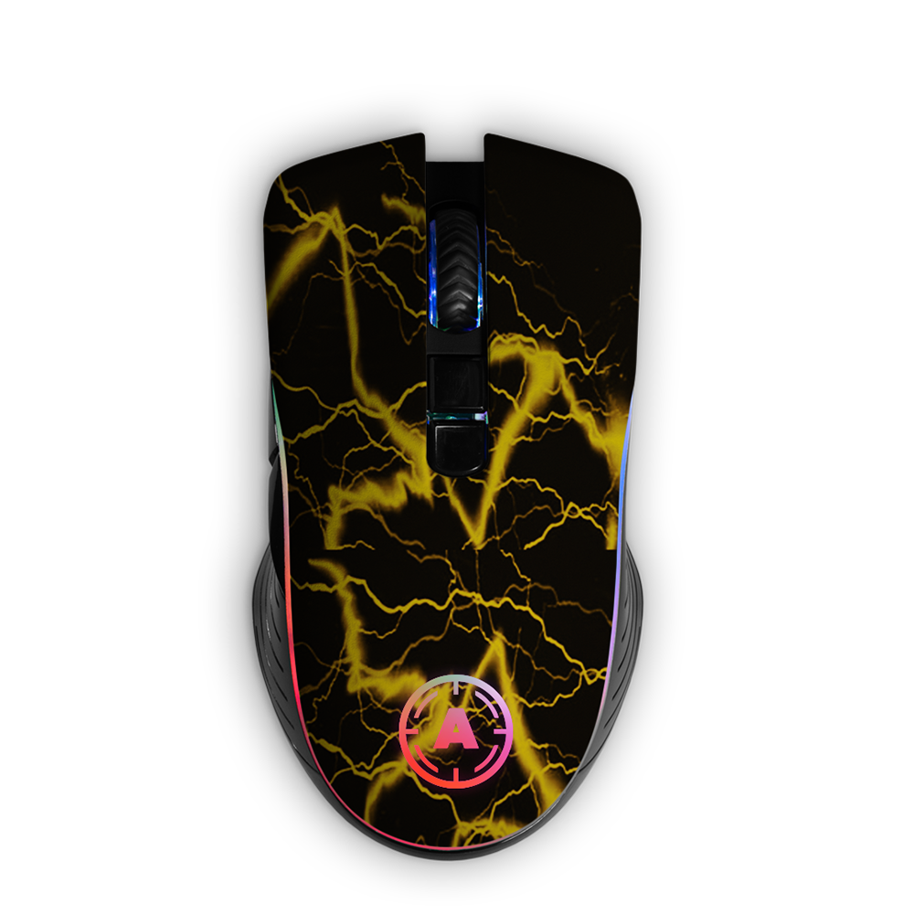 Aim Storm Yellow RGB Mouse