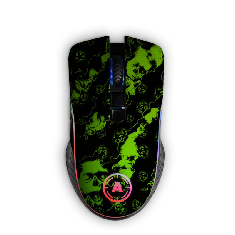 Aim ReaperZ Neon Green RGB Mouse
