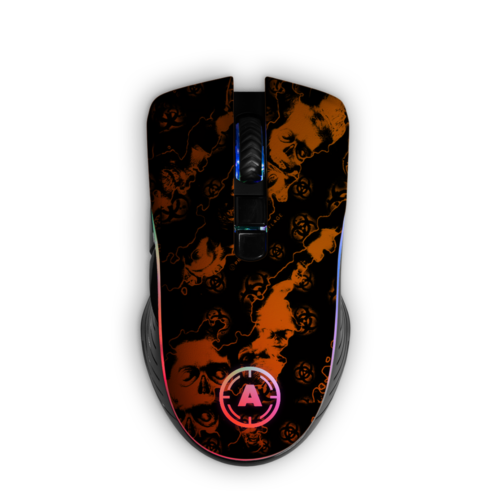 Aim ReaperZ Neon Orange RGB Mouse