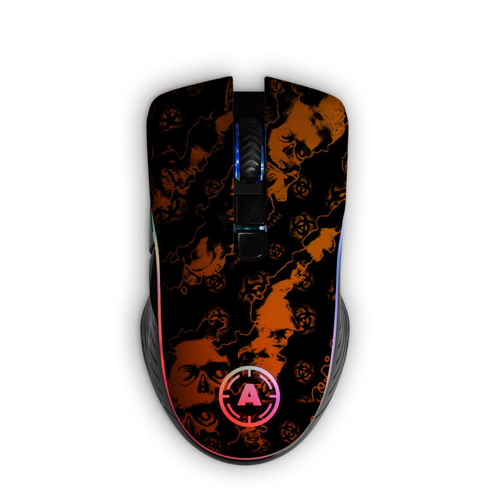 Aim ReaperZ Neon Orange RGB Mouse