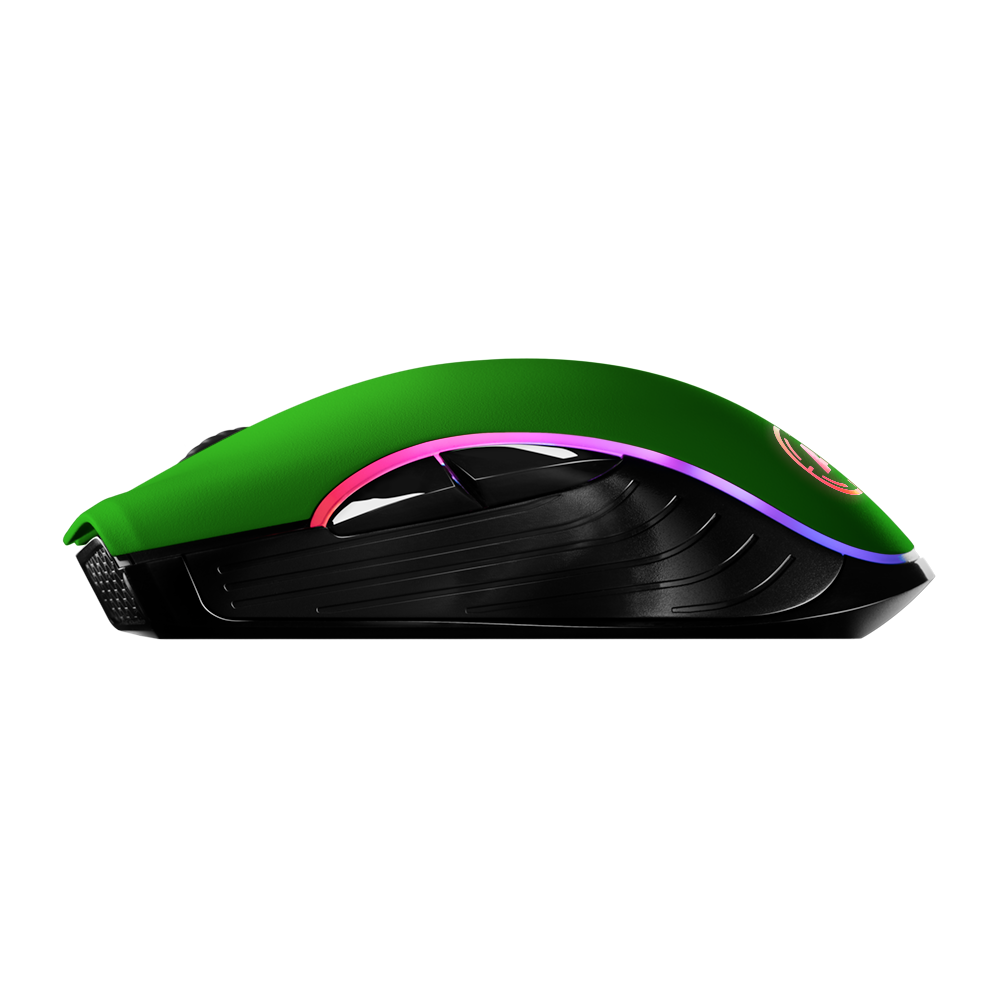 Aim Green Soft Touch RGB Mouse